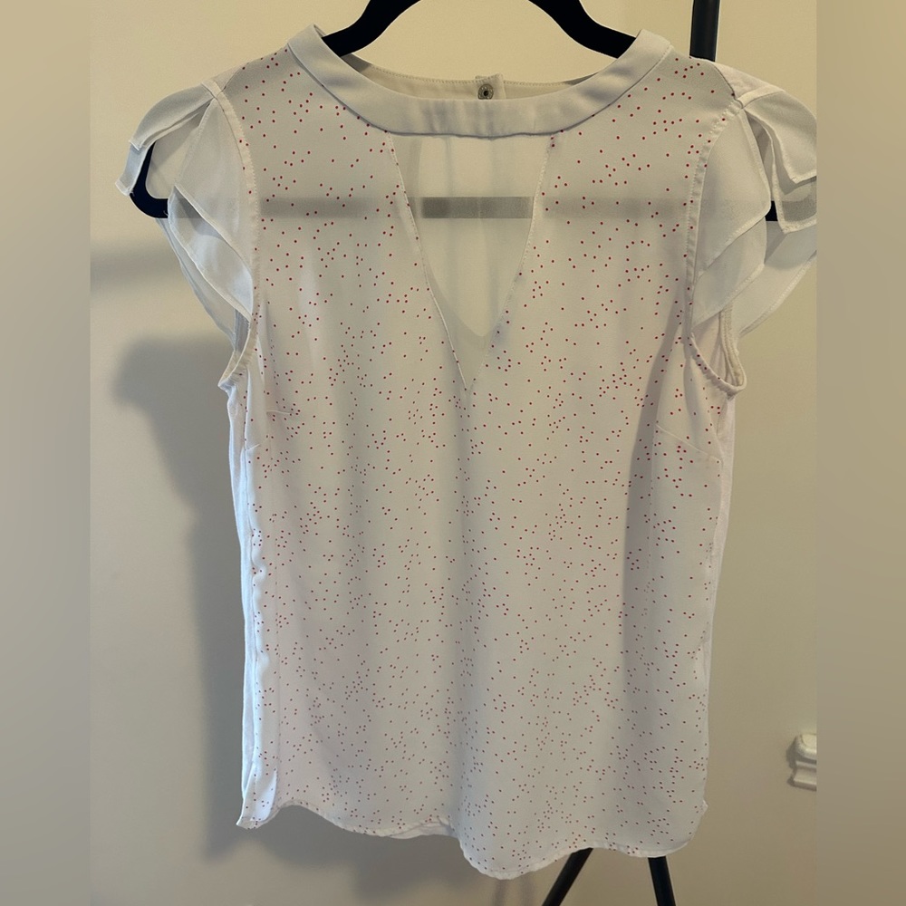 Pink Polka Dot Top